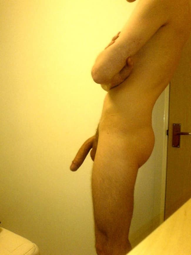 Sexy Guy Shows His Lowered Dick