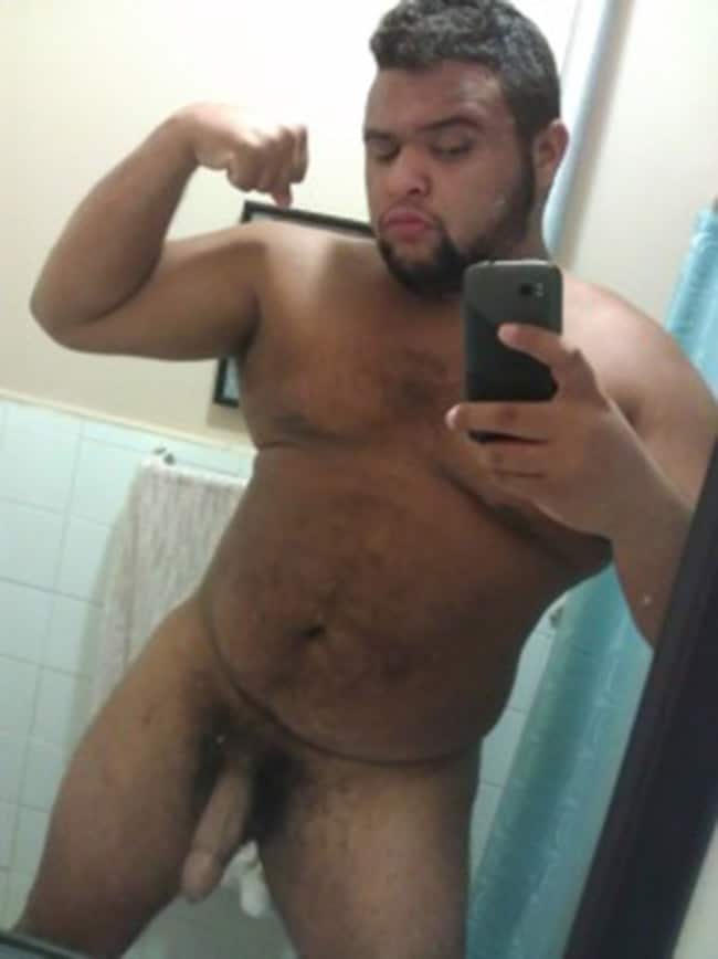 Nude Fat Guy's Cock